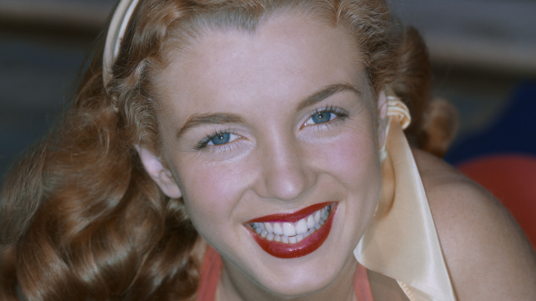 Young Marilyn Monroe smiling