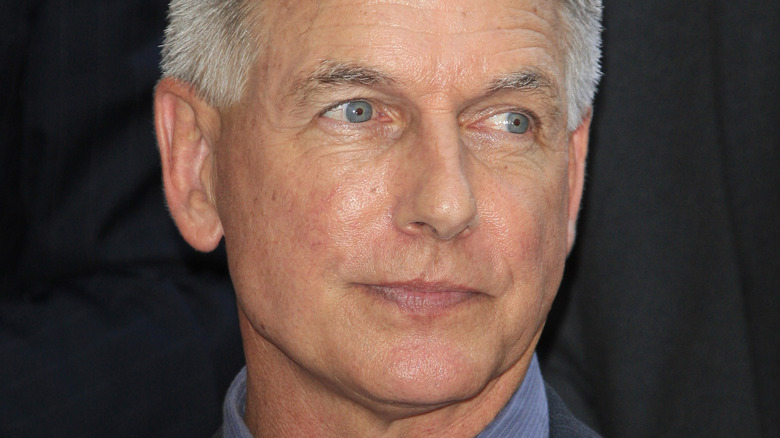 Mark Harmon looking to side