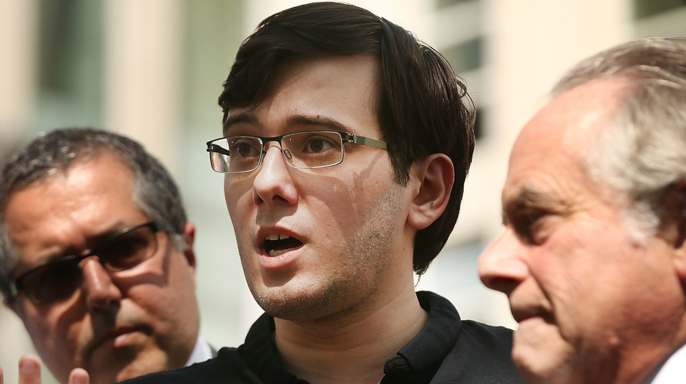 Martin Shkreli speaking to the press