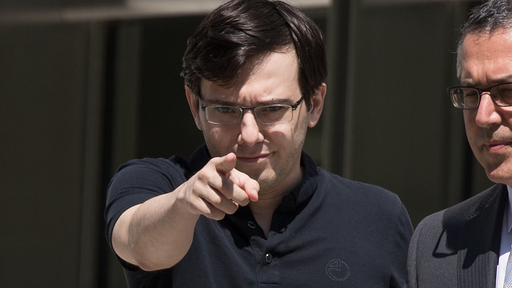 Martin Shkreli points at camera