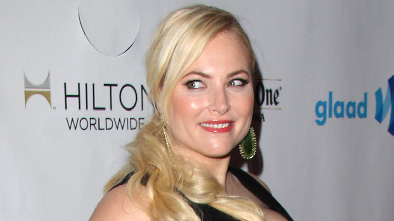 Meghan McCain smiles on the red carpet