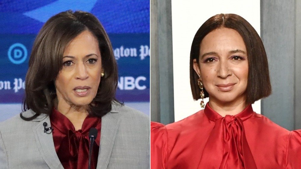 Kamala Harris and Maya Rudolph