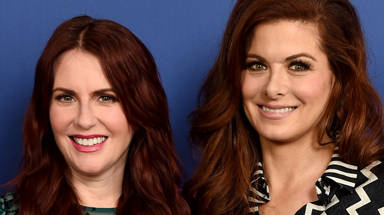 Actors Megan Mullally and Debra Messing