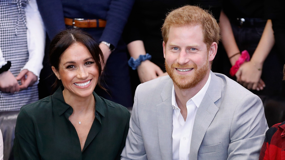 Meghan Markle and Prince Harry smiling