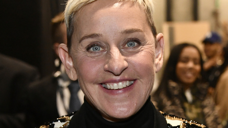 Ellen DeGeneres smiling