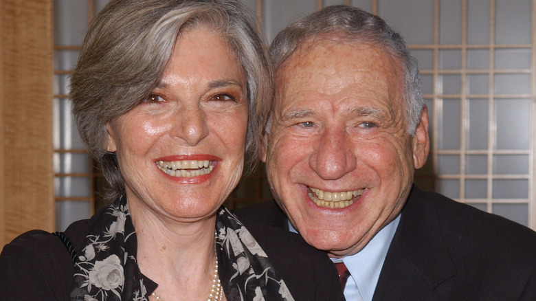Anne Bancroft, Mel Brooks smiling