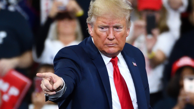 Donald Trump, pointing