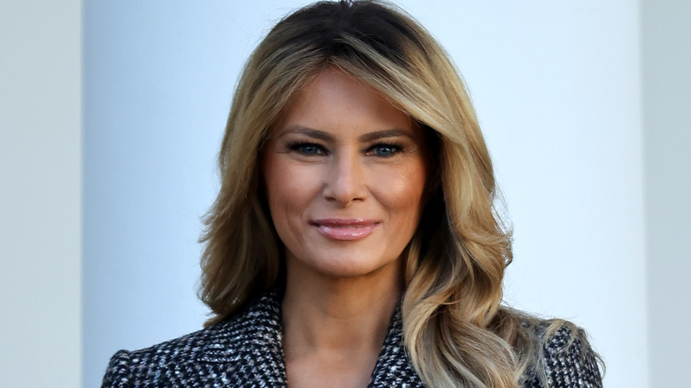 Melania Trump smiling at camera