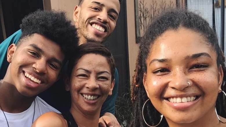 Wanda Hutchins and her kids