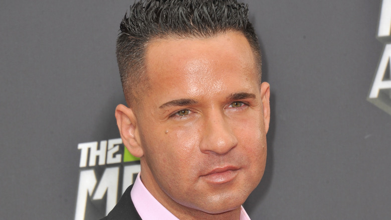 Mike Sorrentino red carpet spiky hair
