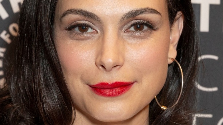 Morena Baccarin smirking