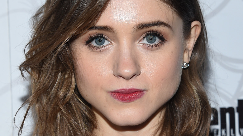 Natalia Dyer with lips closed
