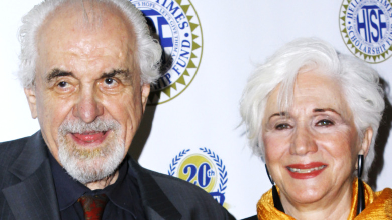 Louis Zorich and Olympia Dukakis smiling