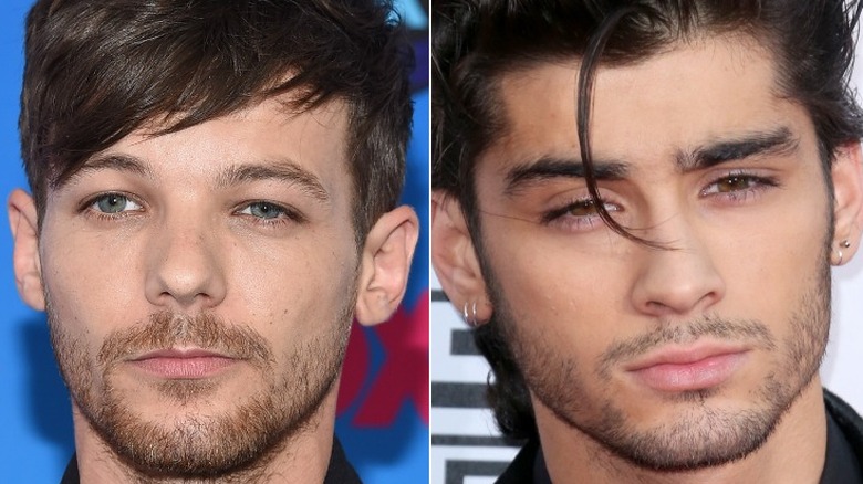 A composite image of Louis Tomlinson and Zayn Malik