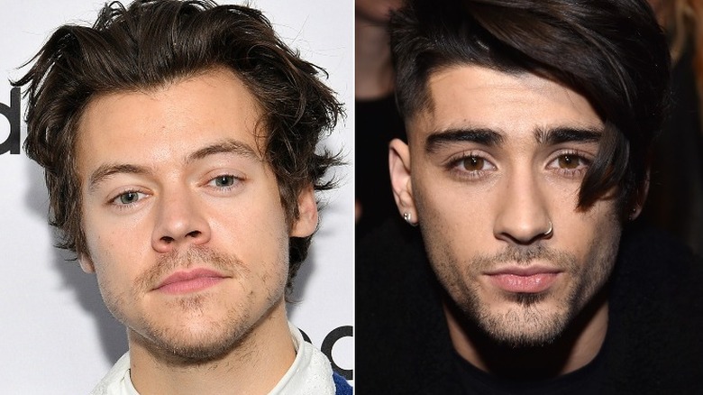 A composite image of Harry Styles and Zayn Malik