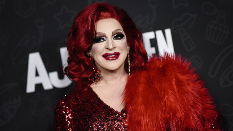 Pandora Boxx posing on red carpet 