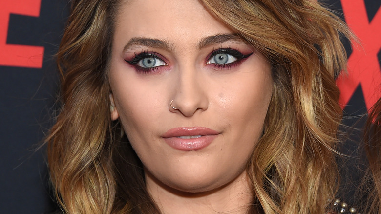 Paris Jackson gazing away from camera