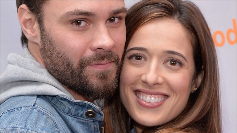 Chicago PD's Patrick Glueger and Marina Squerciati smiling