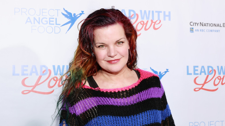 Pauley Perrette rainbow hair