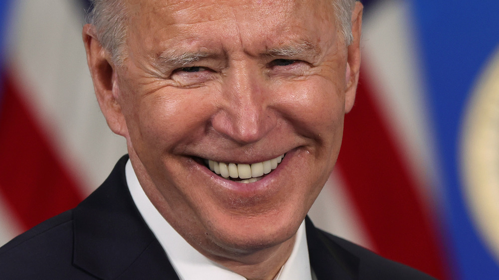 President Joe Biden smiling