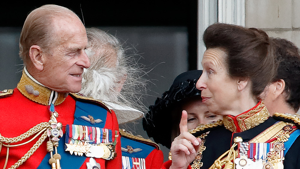 Prince Philip and his daughter Princess Anne