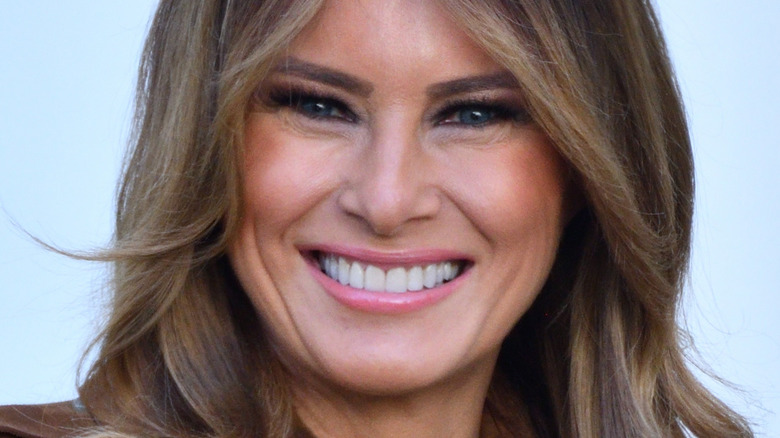 Melania Trump with wide smile