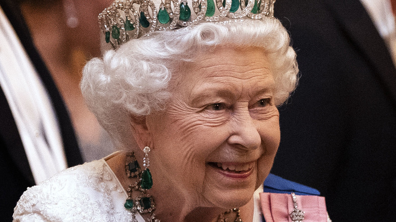 Queen Elizabeth II smiling 
