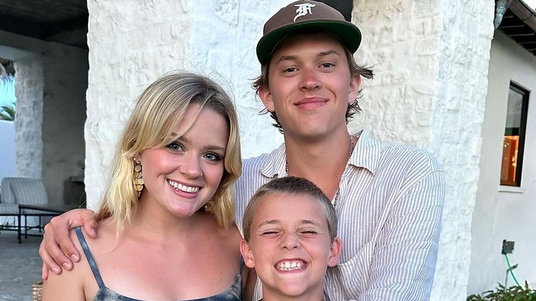 Deacon Phillippe posing with his siblings