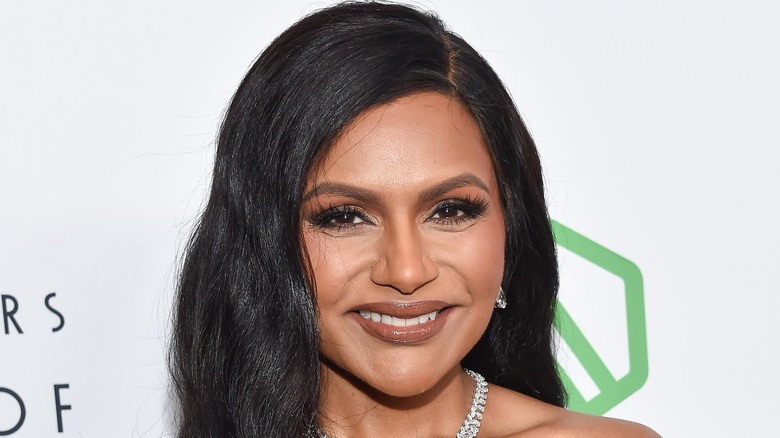 Mindy Kaling posing for cameras