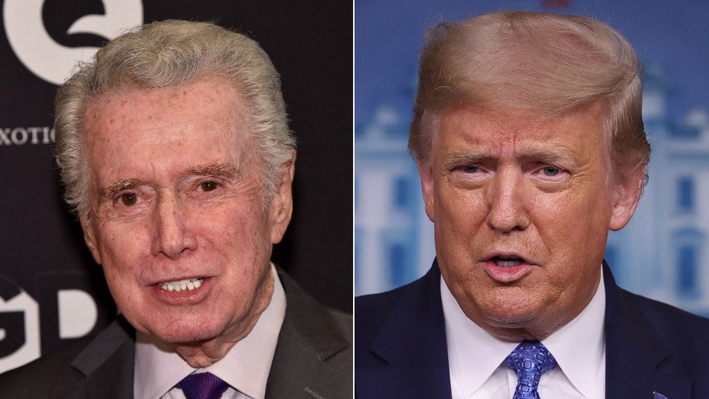 Regis Philbin and Donald Trump