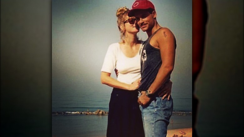 Rob Lowe, Sheryl Berkoff cuddling