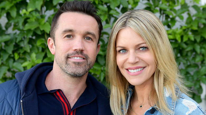 Rob McElhenney and Kaitlin Olson together
