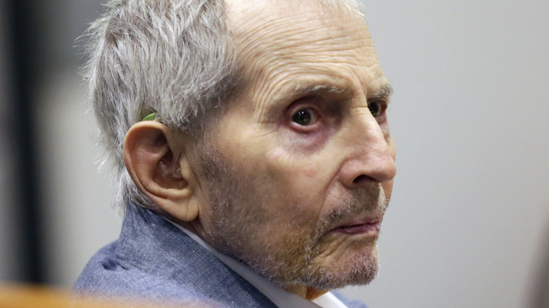 Robert Durst with serious expression in 2020