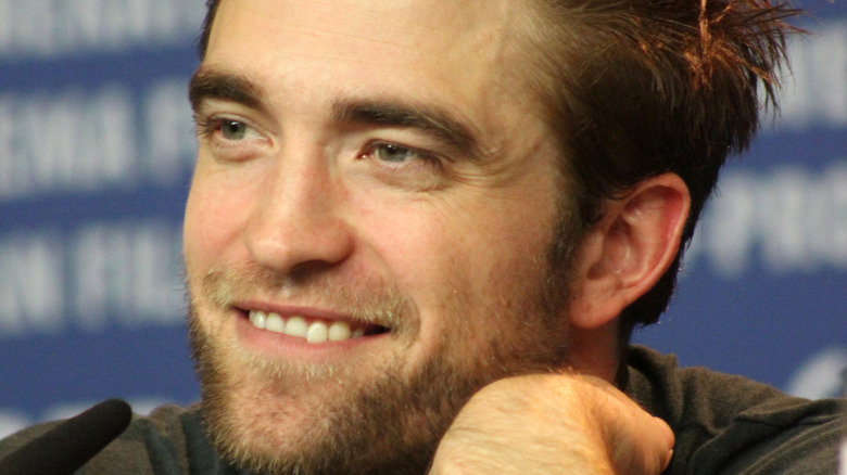 Robert Pattinson during a press conference