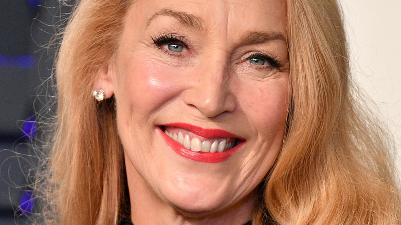Jerry Hall smiling in 2019