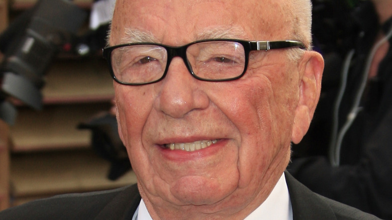 Rupert Murdoch smiling