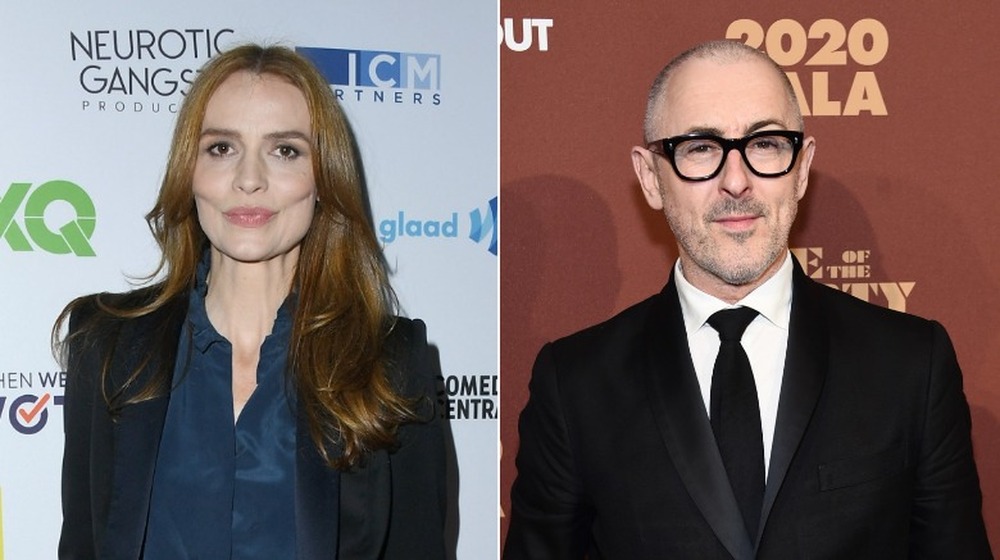 Split image of Saffron Burrows and Alan Cumming