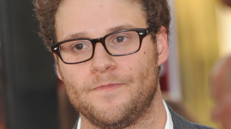 Seth Rogen looks annoyed