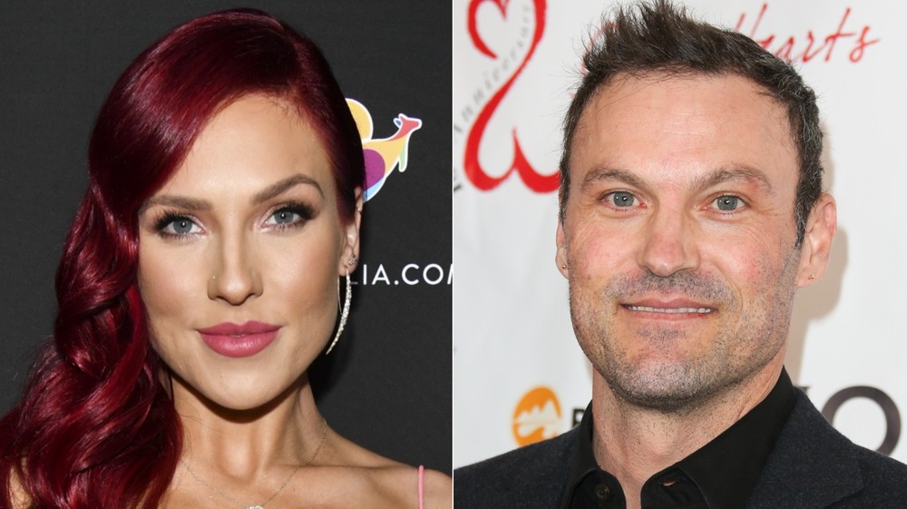 Sharna Burgess and Brian Austin Green smiling