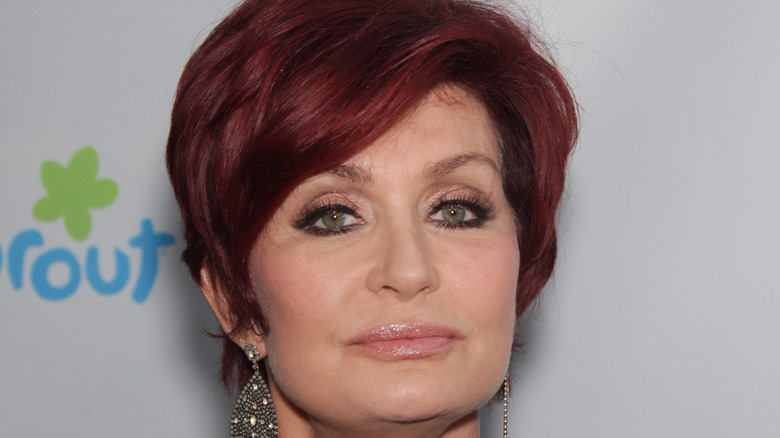 Sharon Osbourne with large earrings