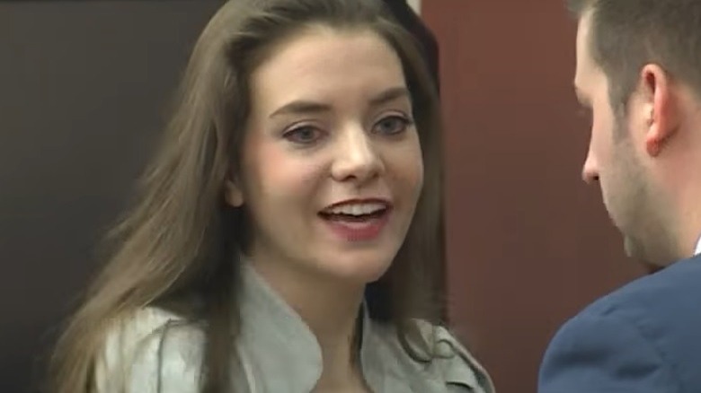Shayna Hubers with her lawyers