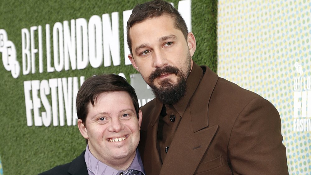 Shia LaBeouf and Zack Gottsagen attend "The Peanut Butter Falcon" UK premiere