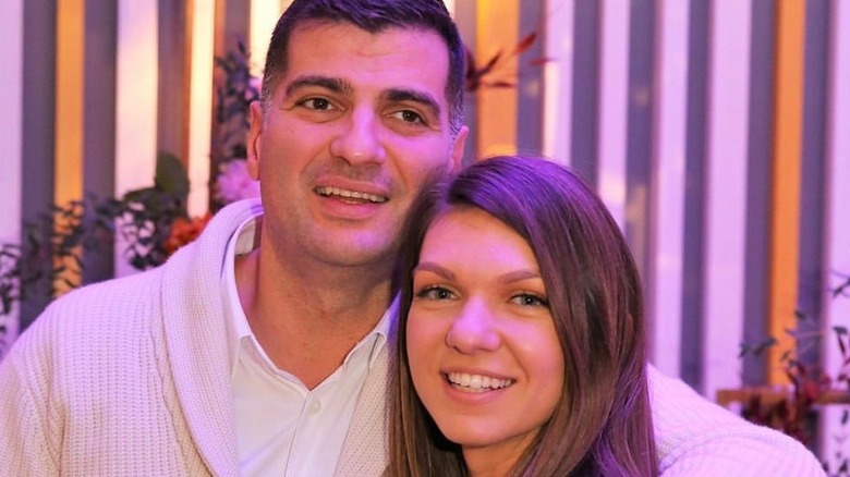 Toni Iuruc and Simona Halep hugging