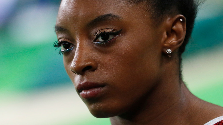 Simone Biles at gymnastics event