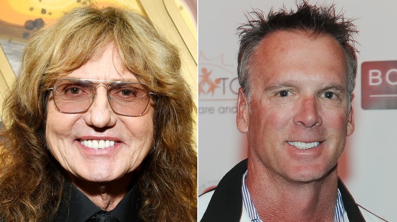 David Coverdale and Chuck Finley in separate file photos