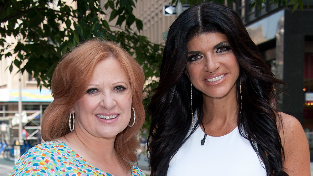 Caroline Manzo and Teresa Giudice smiling