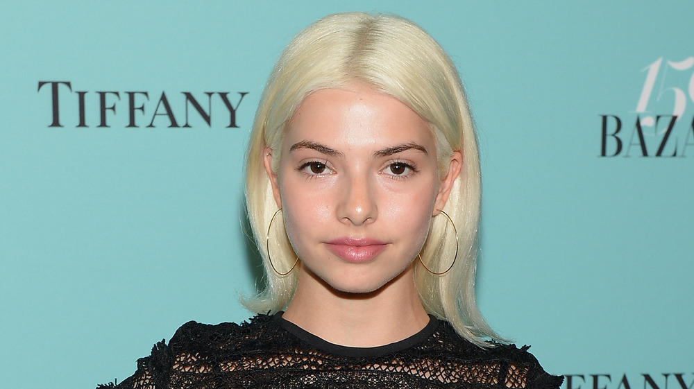 Kit Keenan sports bleach blonde hair