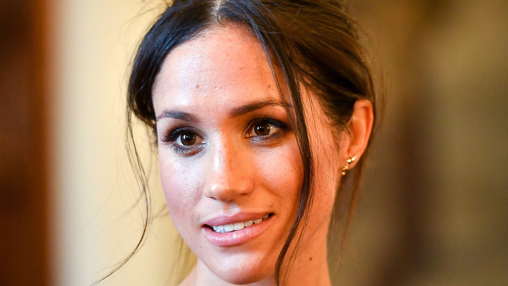 Meghan Markle gives a perplexed look while on royal duty