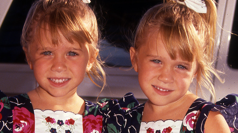 Mary-Kate and Ashley Olsen as young kids