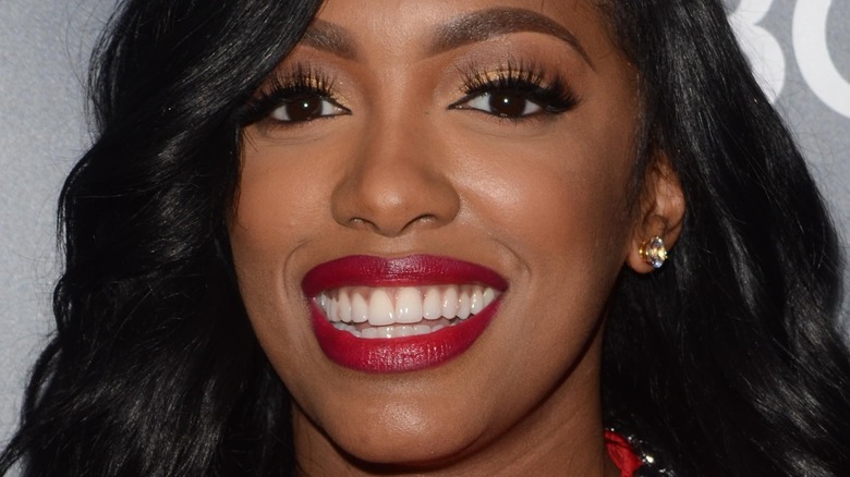 Porsha Williams smiling on red carpet